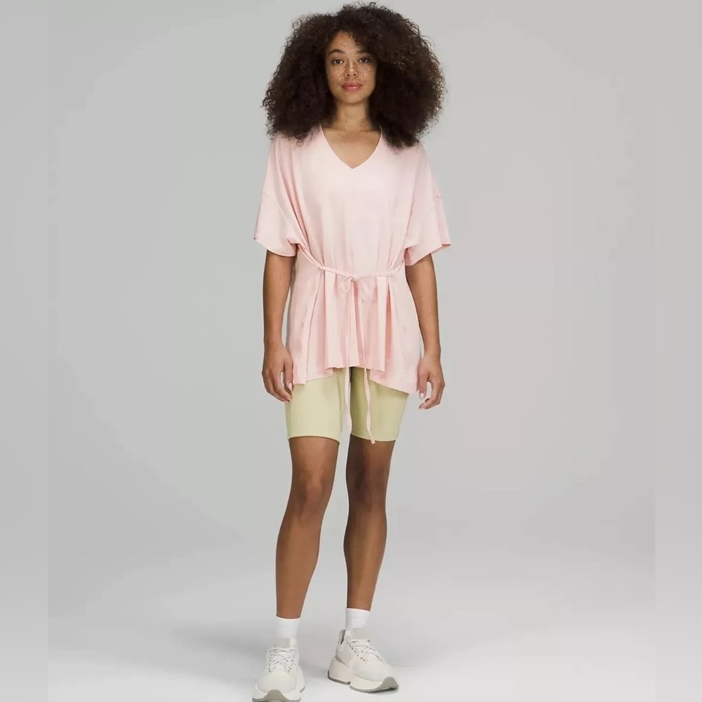Lululemon Side Tie V Neck Tee